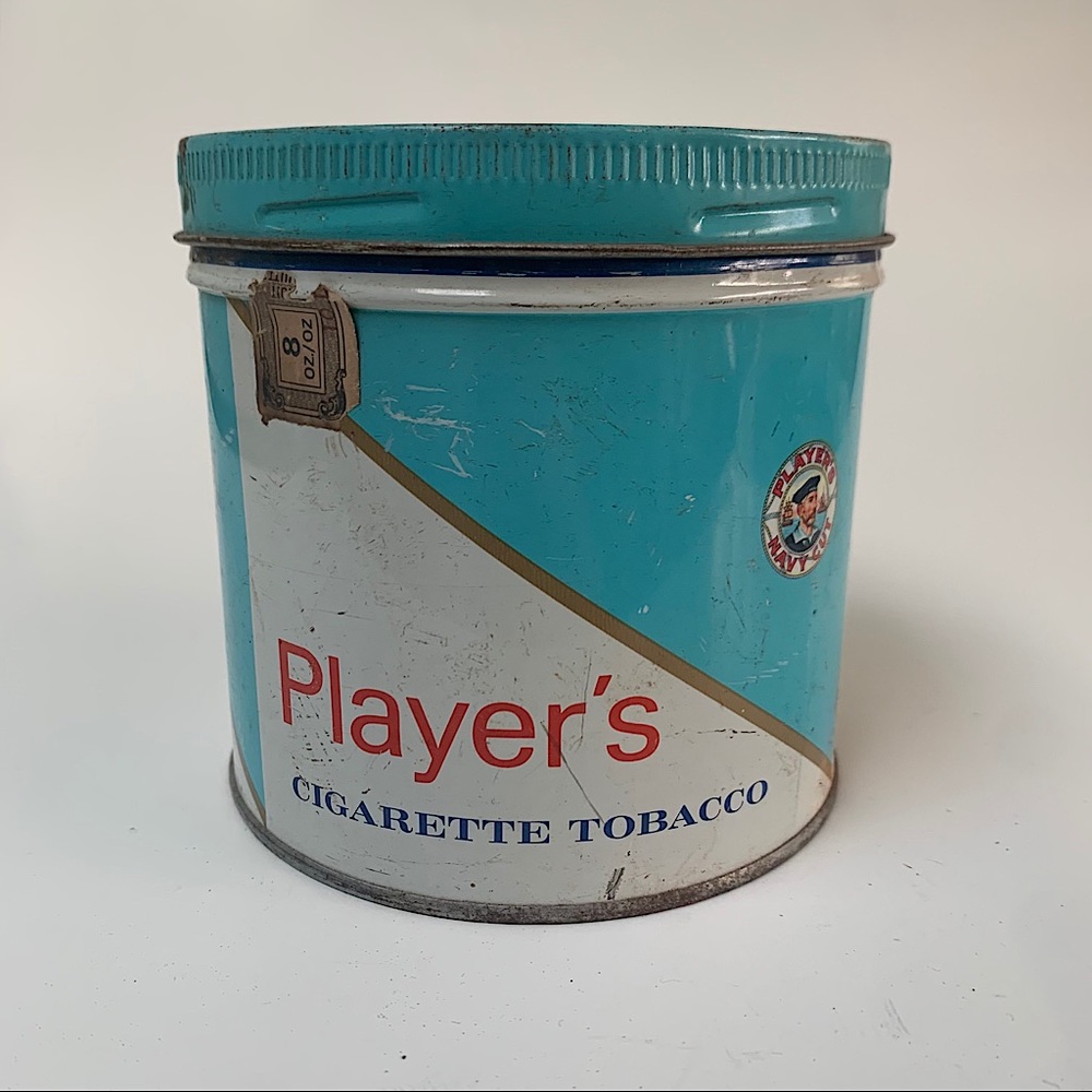 🛎 Vintage | Player’s Cigarette Tobacco Tin Can